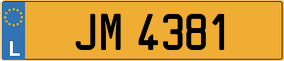 Trailer License Plate